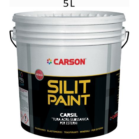 Carsil acril-silossanico bianco da lt. 5 finitura opaca traspirante antimuffa (1/3)