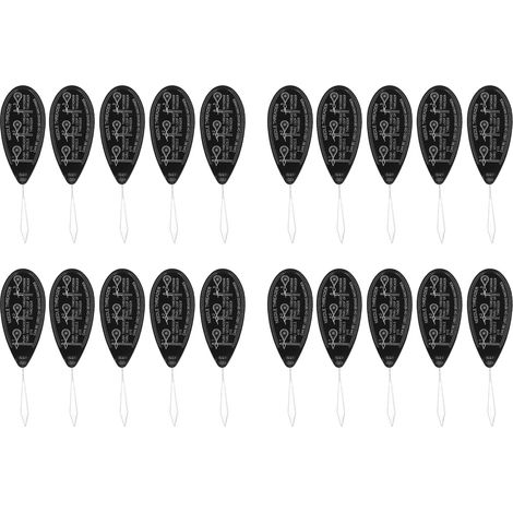 Enfile-aiguilles DIY (20 pièces), outil fiable, durable et portable, noir, pour enfiler les aiguilles à broder à la maison.