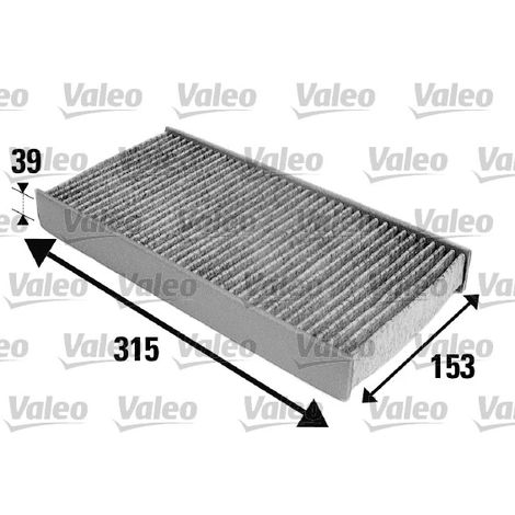 Filtre, air de l'habitacle Valeo 698884 CITROËN 1609694780 6441EJ 6447RG 6447TC