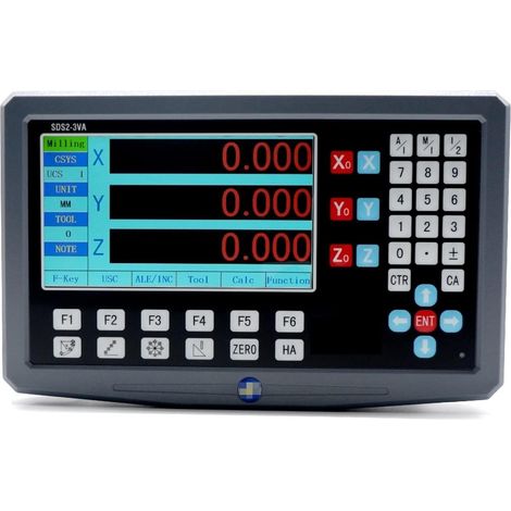 Échelle linéaire numérique SDS2-3VA 3 Axe LCD Kit de Lecture numérique et 3 pièces Ka-300 Encodeurs d'échelle linéaire en Verre for Moulin à tourilles pour la Machine de Tour de fraisage de Moulin (C (1/5)