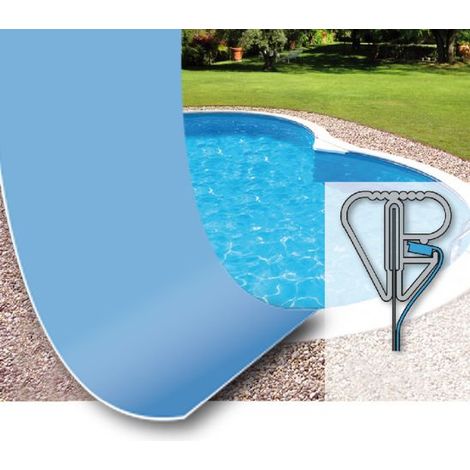 Liner piscina da giardino a otto 855x500x120cm Mosaico sabbia 0,8 mm