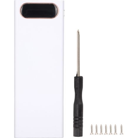 Selbstbau-Gehäuse für eine 10-Watt-Powerbank mit LCD-Display für 10 18650-Akkus, tragbarer Batteriehalter (1/5)