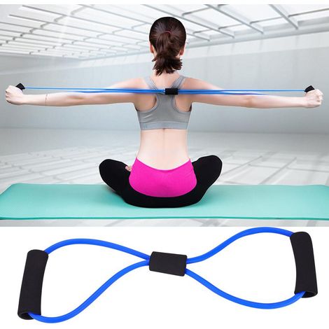 Widerstandsband für Yoga und Fitnessstudio – Muskeltraining (Blau)