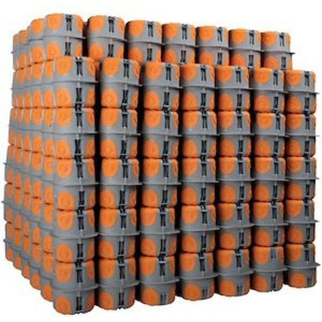 Pack de 100 boîtes d'encastrement BBC - 1 poste - Ø 67 mm - Profondeur 50 mm - 100150 - EMX