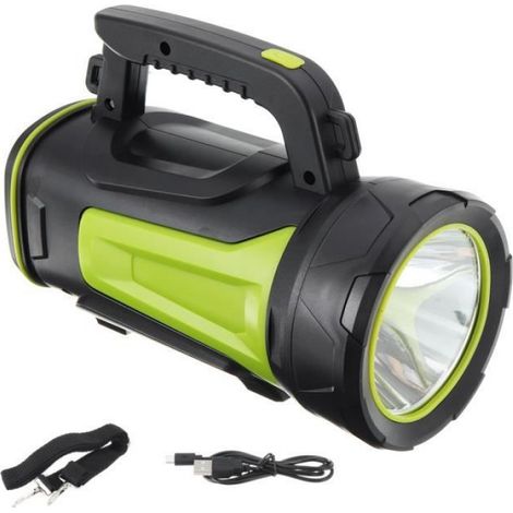 200W Lampe de Torche Rechargeable Lumineux étanche 2000LM 6000mAh (1/4)