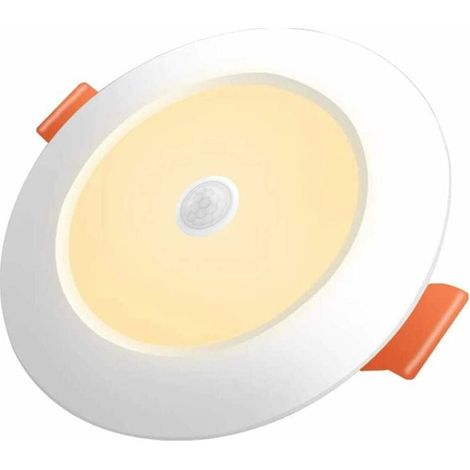 Tube LED intégré 12 W blanc chaud 3000 K avec détecteur de mouvement, ultra-fin, diamètre 105 mm (1/5)