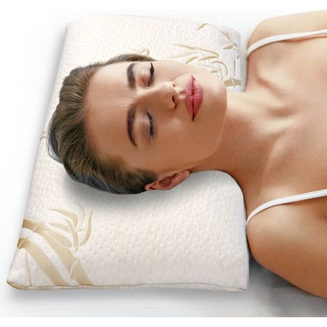 Oreiller plat en thermoplastique 70x36 cm bambou