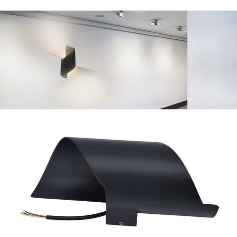 Applique murale LED en spirale, applique murale en forme de S, motif de bouton étanche créatif pour l'extérieur, convient aux couloirs, cours, salons et lampes de chevet. (1/5)