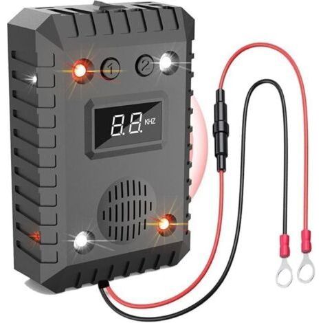Ultrason Souris et Rats pour Voiture 12V, avec Lumière Clignotante, Repulsif Rongeur pour Voiture, Anti Fouine pour la Maison, Le Garage, Anti Rongeur Voiture (1/5)