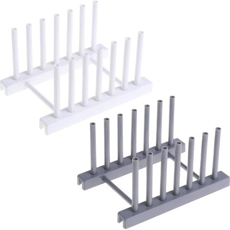 Rack À Couverts - Égouttoir De Cuisine En Plastique - Pour Assiettes Tasses Et Couverts - 17 X 11 X 2 Cm - 1 Pièce (1/5)