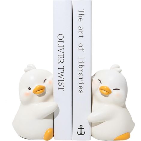 Serre-livres mignons en forme de canard - Extrémités décoratives et uniques pour votre maison et votre bureau (1/5)