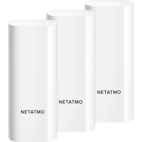 Netatmo – Capteur de porte/fenêtre DTGDE – Lot de 3 capteurs – Détection des vibrations – Résistant à l'eau – Application smartphone - Q485492 (1/6)