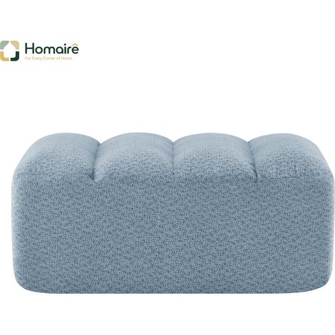 Pouf en plastique bleu 104 x 61 x 45 cm HOMAIRE (1/5)