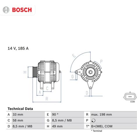 Alternateur BOSCH 0 986 083 560 RENAULT 23 10 018 22R 23 10 081 37R 2310000Q3F