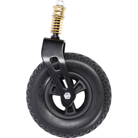 GARRYFIZH Roue avant fauteuil 8 pouces, Caster solide universel, Remplacement lisse pour déambulateur, chariot, scooter