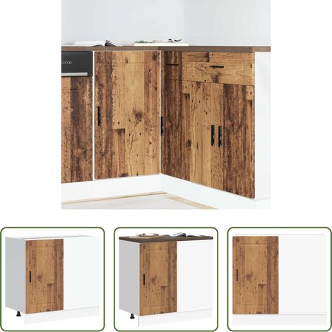 Holzwerkstoff -  Küchenunterschrank Porto Altholz-Optik Holzwerkstoff (1/5)