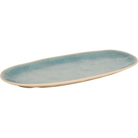Plat de Présentation Ovale "Pia" 38cm Bleu