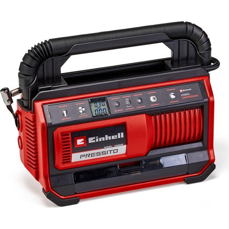 Einhell Compresseur hybride PRESSITO 18/25 Hybrid PXC (18 V, 11 bar max., kit de 3 adaptateurs inclus) Livré sans Batterie ni Chargeur (1/5)