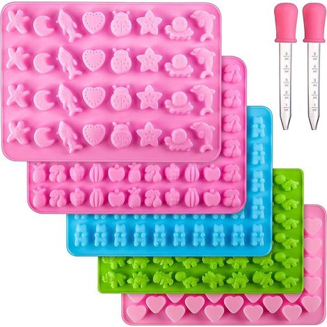 Moule Silicone Bonbon, 5 Pcs Gommeux Moules, Qualité Alimentaire (1/5)