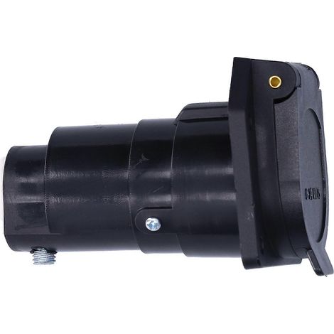 Connecteur à lames 7 voies 6-24 V avec couvercle anti-poussière à ressort pour remorques, semi-remorques et camping-cars (1/4)