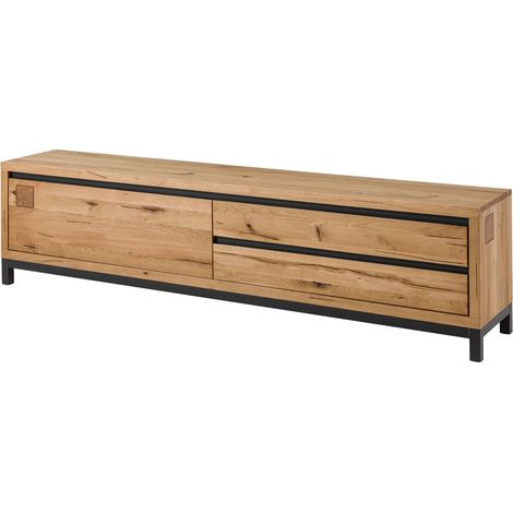 TV-Board Wildeiche 220x40x56 natur geölt VILLANDERS 154