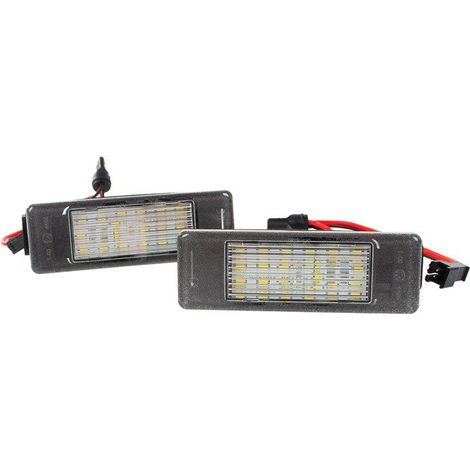 Juego de 2 luces LED para matr铆cula Nissan Juke NV200 Qashqai I II X-Trail T31