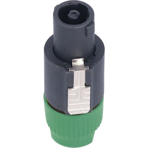 4 connecteurs haut-parleur 4 pôles verrouillage tournant CNL4FC vert pour câble audio amplificateur puissance (1/5)