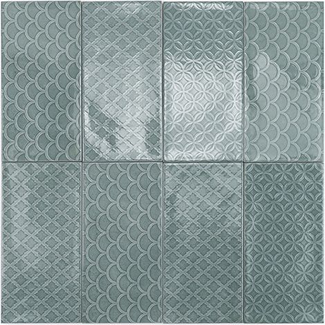 Carrelage Mur Mainzu Green Brillante 10x20 cm