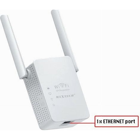 MaxTech - Wifi Range Extender Lv-wr13 Ripetitore Amplificatore Di Segnale 300 Mbps Maxtech - (1/2)