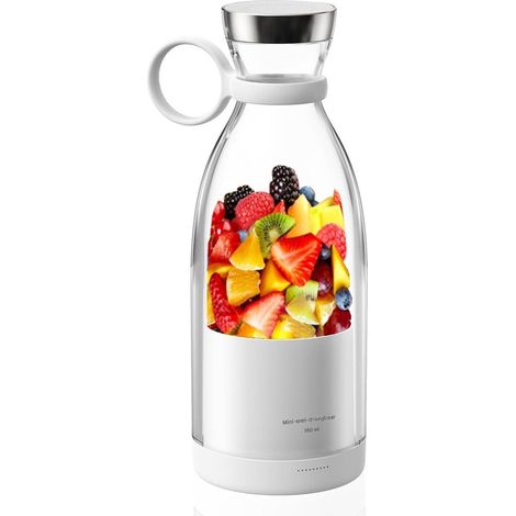 Mini presse-agrumes - Shakes et smoothies - Portable USB rechargeable - 1 pièce - Blanc (1/5)