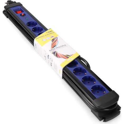 Multiprise 10 Prises Edm Protection Surcharge Et Interrupteur - Edm