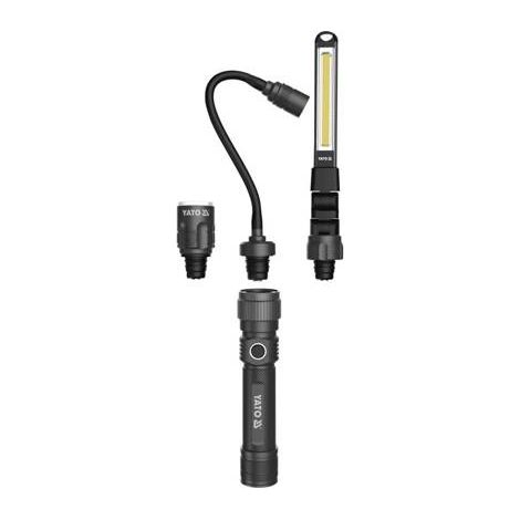 LED KFZ Inspektionslampe Werkstattlampe Stablampe Autolampe Set 3in1 Auto Arbeitsleuchte (1/5)