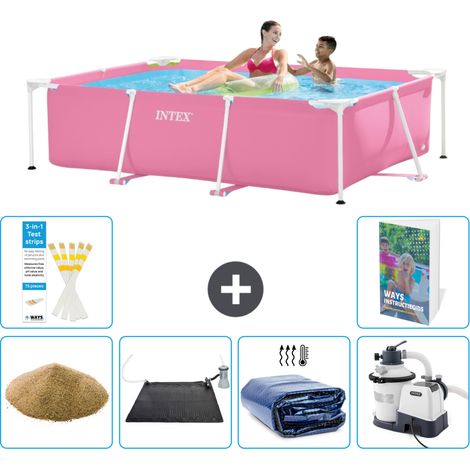 Rechteckiger Frame Pool - 220x150x60 cm - 7-teilig S69