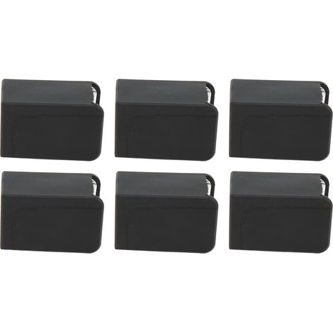 20 U-förmige Eckenschützer aus flexiblem und strapazierfähigem Silikon, ideal für Möbel und auch für Babys, in Schwarz. (1/5)