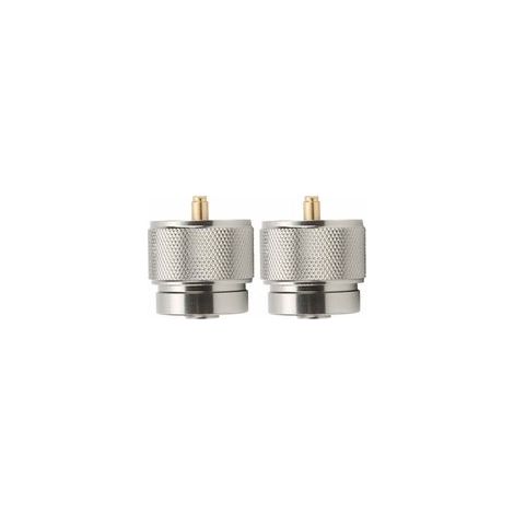 Adaptateur pour réchaud de camping, 2pcs Convertisseur d'adaptateur de gaz portable Convertisseur de bouteille de gaz à petite cassette extérieure Adaptateur de bouteille de sortie de valve pour (1/5)