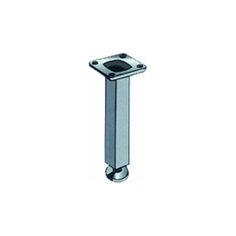PIED CARRE CHROME H150 25X25