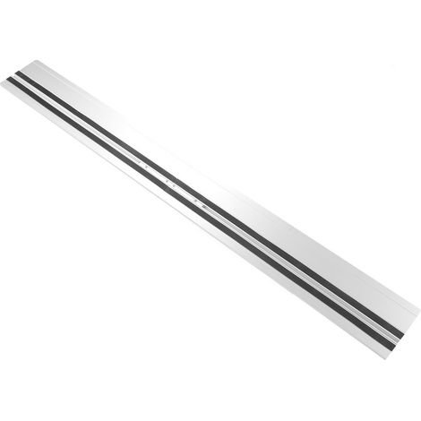 Fräsführung aus eloxiertem Aluminium, rutschfeste Schiene für Kreissägen, mit Verbindungsstück, optimierte Präzision und Stabilität. (1/5)