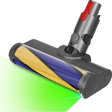 Compatibile con Dyson V7 V8 V10 V11, la testina di pulizia a tamburo morbido a LED illumina la polvere e i detriti nascosti, ideale per pavimenti lisci e duri (1/5)