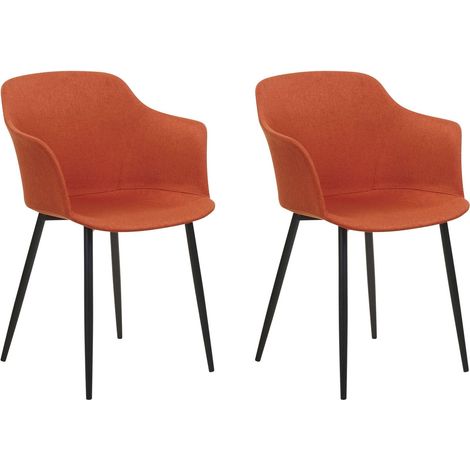 Esszimmerstuhl 2er Set ELIM Orange