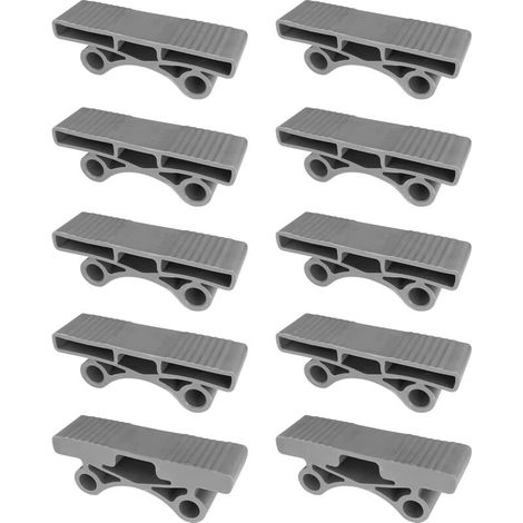 – Lot de 10 embouts support de latte 38mm – Caoutchouc souple pour sommier tenon 11mm – Fixation rapide – Finition soignée, gris (1/5)