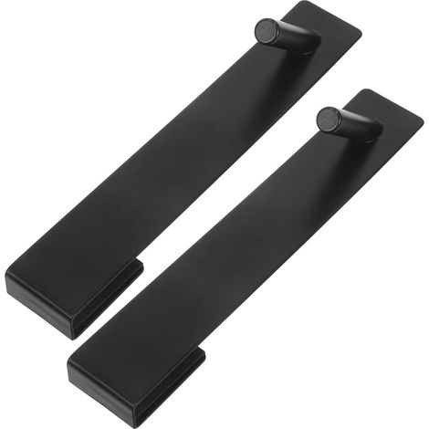 Gancho para Colgar Puerta de Vidrio Negro Acero Inoxidable 2 (1/5)