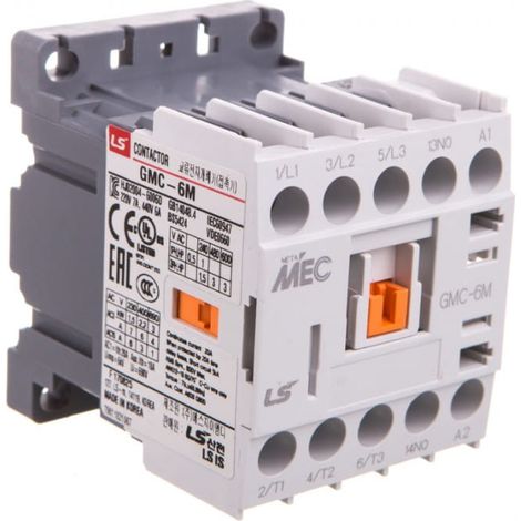 Miniatur-Schütz 6A 3P 1z 24V AC GMC-6M 24V AC