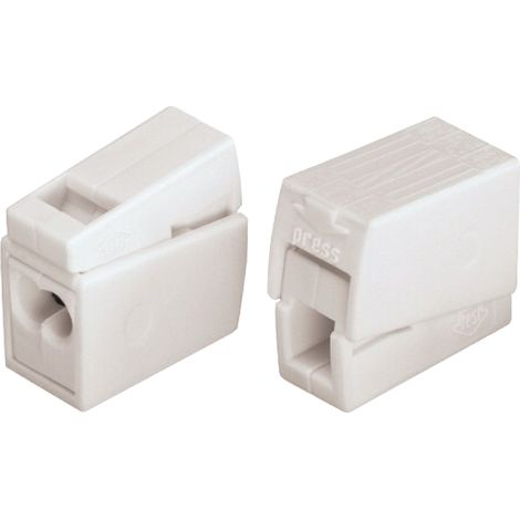 Wago – Boîte de 100 bornes électriques 2,5 mm² 224112 – 2 rigides et 1 souple – Tension 400V – Intensité 24A – Pour luminaires