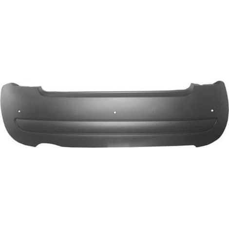 Pare-choc arrière à peindre avec 3 trous radars Fiat 500 phase 1 2012-2015