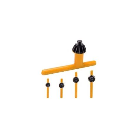 Set di 4 chiavi per mandrino da trapano, chiave per mandrino per trapano elettrico, chiavi per mandrino con superficie in gomma, per 6 mm 10 mm 13 mm 16 mm - Crezuo