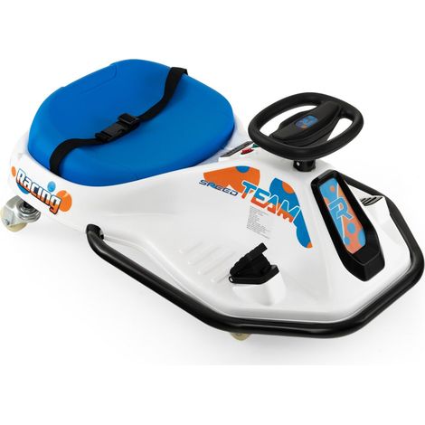 Go-kart elettrico per bambini 90 x 56 x 40 cm divertenti drift design moderno PP blu 200012271