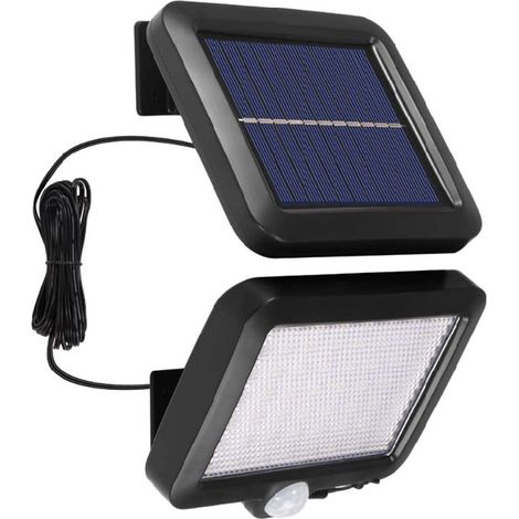 Lampe solaire d'extérieur étanche à induction pour jardin, terrasse, allée, garage, intérieur, LED (1/5)