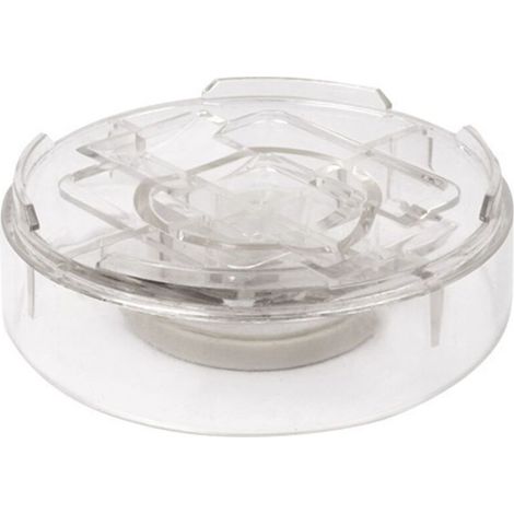 Lot de 8 patins transparents pour lit/meubles/pieds de meubles, ajustables en hauteur par empilage (forme ronde). (1/4)