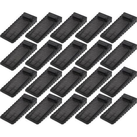 20 Pieces Protector Reliable Stoppers Stopper Pieces Rubber Black