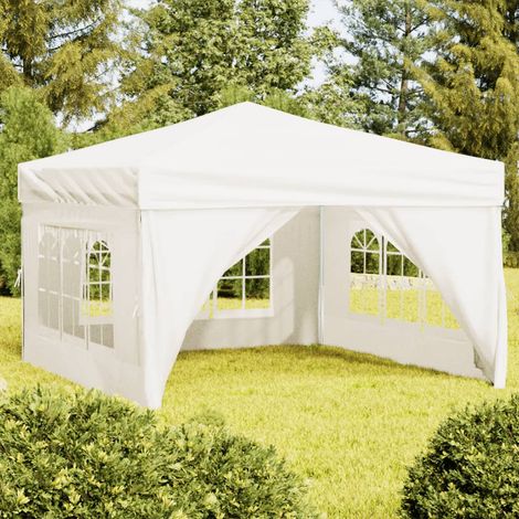 Tente de réception pliable,Tonnelle de Jardin,Chapiteau,Barnum avec parois Crème 3x3 m XZZ43737 (1/5)